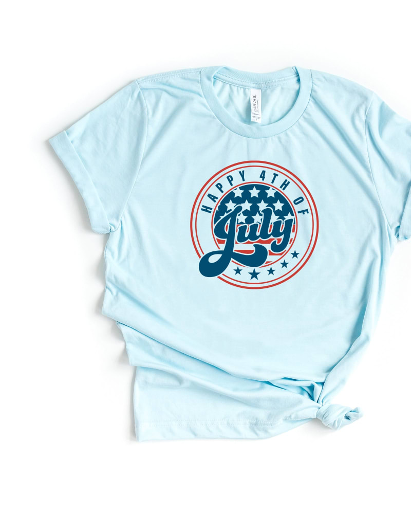 Front of a size XL Happy Fourth Circle in Ice Blue by Simply Sage Market. | dia_product_style_image_id:281686